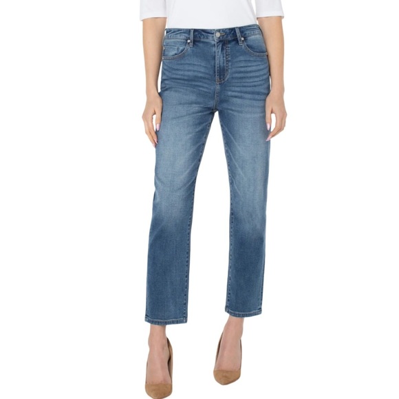 Liverpool Los Angeles Liv ECO Not Skinny Skinny Slim Relaxed Denim Jean Sz 12/31 - Picture 1 of 15